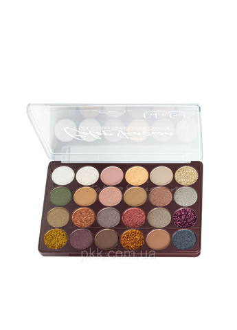 Палітра тіней для повік Color Fusion 24 відтінки № В Блискітки/золоті/коричневі/сірі (D3180) DoDo Girl (300676774)