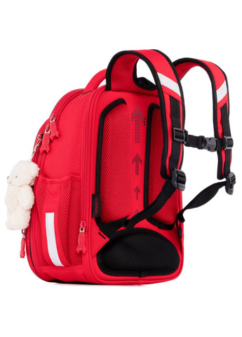Школьный рюкзак (ранец) с ортопедической спинкой для девочки с Единорогом 37х29х18 см красный для начальной школы R4-403 Winner (293504246)