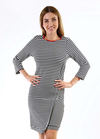 Черное кэжуал платье Missoni в полоску