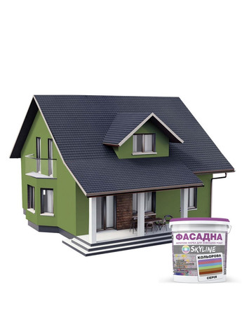 Краска фасадная акрил-латексная 3030-G40Y 3 л SkyLine (289368627)