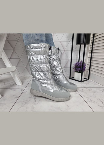 Дутики чоботи високі зимові срібло (24 см) sp-2849 No Brand (289728626)