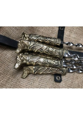 Набор шампуров Люкс Пес в кожаном колчане 6 предметов 47330083 NB Art (346532138)