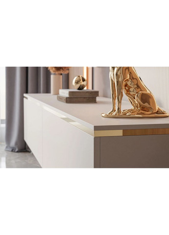 Тумба ТВ подвесная Аврора 2ш / золото LAGOM (364193863)