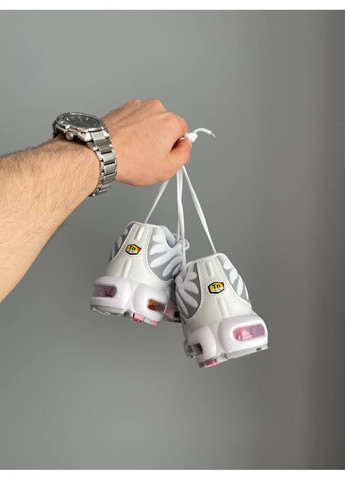 Кроссовки женские Nike Air Max TN Plus White Grey Pink | Найк Эир Макс ТН Плюс белые No Brand белые демисезоны (354331239)