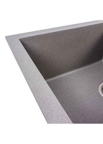 Гранитная мойка для кухни SOLID 7843 матовая Серый металлик Valeso (358059698)