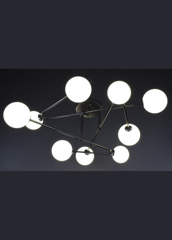 Люстра потолочная на 9 лампочек 27925 Черный 25х90х90 см. Sunnysky (364759172)