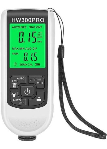 Толщиномер краски цифровой HW-300 Pro 0 - 2000 мкм Fe и Nfe Белый (RE050737) Icar (349844514)