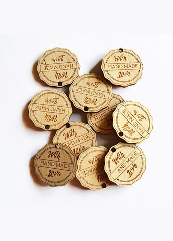 Бірки, етикетки, лейби із дерева для пакування крафтових товарів ручної роботи No Brand (301482745)