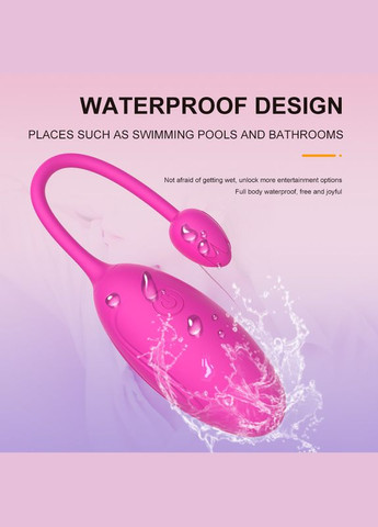 Смарт-вібратор рожевого кольору для інтимного задоволення із управлінням через мобільний додаток No Brand (315725424)