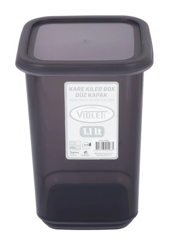 Контейнер пл. 0298 Transparent Black д/сипучих 1.1 л (0298 Transparent Black) Violet House (402278008)