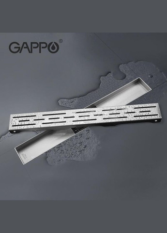 Душевой трап G880071, 70х800 мм, нержавеющая сталь. GAPPO (275335555)