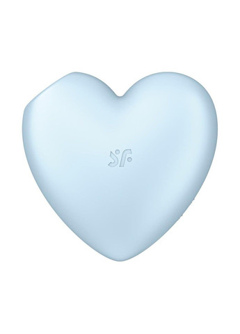 Вакуумный стимулятор-сердечко с вибрацией Cutie Heart Blue Satisfyer (333333257)