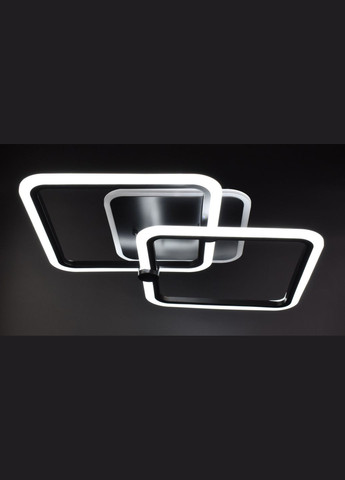 Люстра светодиодная потолочная LED светильник для квартиры на потолок лэд с пультом 25950 Черный 10х41х63 см. Sunnysky (364760458)