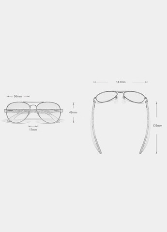 Мужские поляризационные солнцезащитные очки ZB5518 Black KINGSEVEN (303401603)