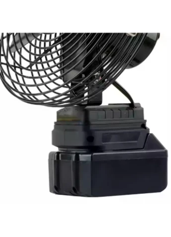 Акумуляторний вентилятор Lithium Electric Fan 48V чорний • Портативний бездротовий вентилятор з Li-ion акумулятором для дому, No Brand (394133913)