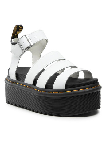 Белые босоножки Dr. Martens с ремешком