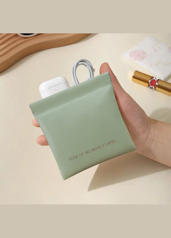 Набор портативных косметичек 2 шт для хранения аксессуаров, футляры для мелочей размер 14х18 и 11х12 см зелени No Brand (354829452)