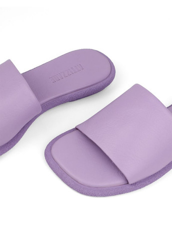 Фиолетовые женские шлепанцы 619-9870-804 фиолетовая кожа Attizzare