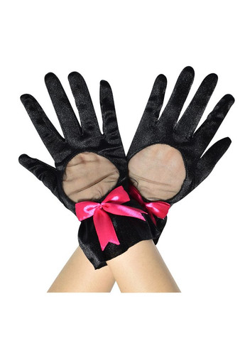 Жіночі рукавички з бантиками Honey Fashion Accessories XS/S/M чорний (7-17) No Brand (313286023)