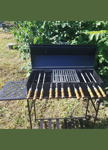 Мангал Садовий автоматичний 2 бічні полиці Boro (346534904)