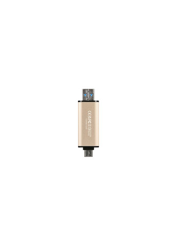 USB флеш накопитель (TS256GJF930C) Transcend 256GB JetFlash 930 Gold-Black USB 3.2/Type-C (366658699)
