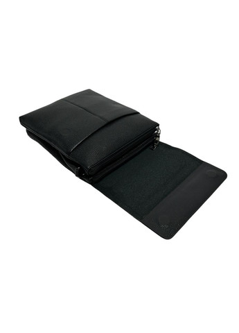 Мужская сумка из эко-кожи P006-5 черная 25х21х4 No Brand (371682607)