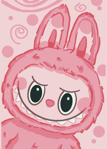 Картина по номерам Pink Labubu 28x40 см (RB-1167) Riviera Blanca (335413770)