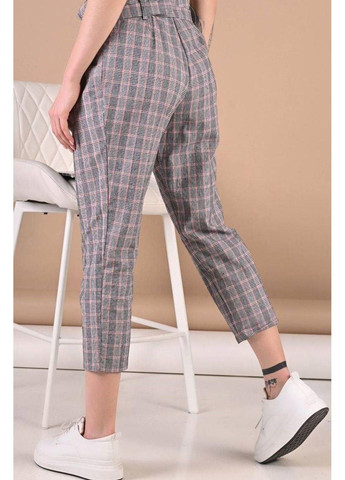 Брюки женские розовая клетка серые Elfberg (305847725)