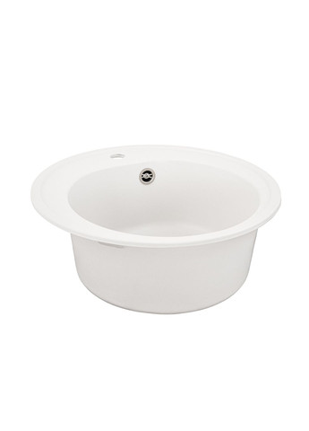 Гранитная мойка для кухни LUNA 510 матовая Белая Valeso (358059897)