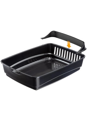 Туалет для котів Ariel 10 Plus із системою просіювання синій 47x36x15.5см 72041699 Ferplast (282973543)