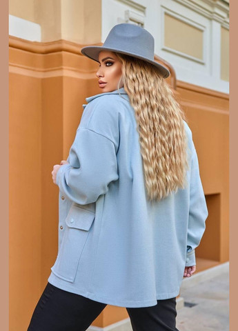 Піджак- сорочка жіноча "Модель 257" - з довгим рукавом SF-257 Блакитний, 54-56 Sofia (267424886)