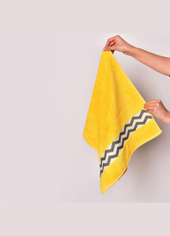 Полотенце махровое 70х140 см IZZI, желтое, натуральное хлопковое, банное, для тела. IDEIA желтый