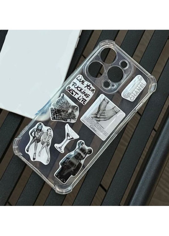 3D Об'ємні наліпки BLACK BEAR Набор 12шт Stiker Pack наклейки стікери на телефон ноутбук смартфон iPhone Samsung Xiaomi Pixel Smart (369388093)