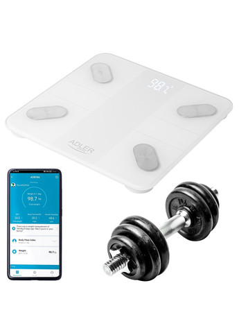 Весы напольные Adler AD 8186 white No Brand (366025354)