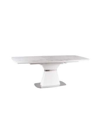 Стол обеденный раскладной Saturn II Ceramic 90х160 (210) Эффект Мармура / Белый Мат SATURNIICBB160 Signal (372178206)