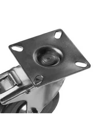 Комплект набір поворотних дорожніх гумових коліс із гальмами блокуванням на 2 колесах 4 штуки (477910-Prob) Unbranded (300842065)