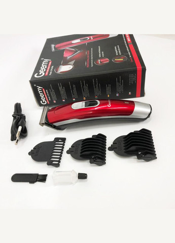 Машинка для стрижки волосся GM-6046, Машинка для стрижки волосся та гоління. Колір: червоний Gemei (364665045)