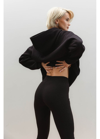 Черные демисезонные лосины рубчик. Seventeen