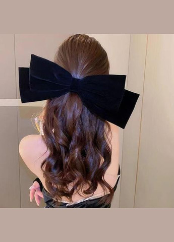 Заколка Великий оксамитовий бант No Brand (316323712)