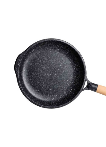 Сковорода алюминиевая с мраморным антипригарным покрытием 26 см, черный MGC (322771220)