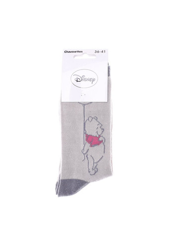 Сірі шкарпетки winnie & balloon 1-pack gray Disney однотонні (333956053)