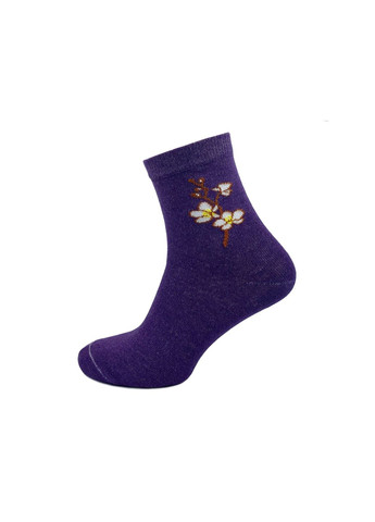 Комбіновані шкарпетки жіночі, високі. орхідея. комплект з 3х пар. колір: кольоровий мікс. Крокус квіткові (336948566)