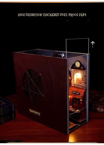 Бук Нук Магическая улица Book Nook Magic Spell Street книжный уголок DIY TC-24 + купол No Brand (362453144)