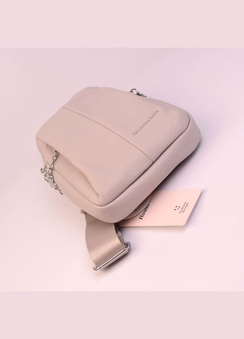 Сіра маленька жіноча нагрудна сумка слінг для телефону через плече No Brand (330066289)