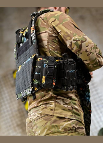 Тактическая плитоноска 4 точки сборса с подсумками с цветами Freedom (342080416)