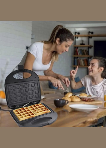 Вафельница MS-7705 электрическая с антипригарным покрытием 1000 Вт, Электро вафельница Domotec (364665477)