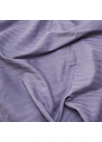 Простыня на резинке Сатин в полоску 120х190х20 см (MS-850004767) Moon&Star Lavender Gray (386587554)