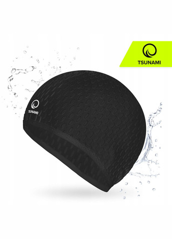 Шапочка для плавания Texture Black () TSUNAMI P-5905973401890 (348430957)