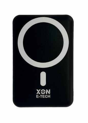 Портативная магнитная беспроводная батарея 10000 mAh с подставкой XON PowerBank Magsafe Stand (YC1G2) 15W Black (5060948063159) XON E-Tech (305075257)