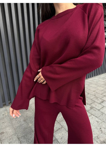 Костюм двойка вязкая Турция,брюки свободного кроя и кофта Україна (362750194)